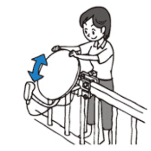 手順①ベランダでの作業