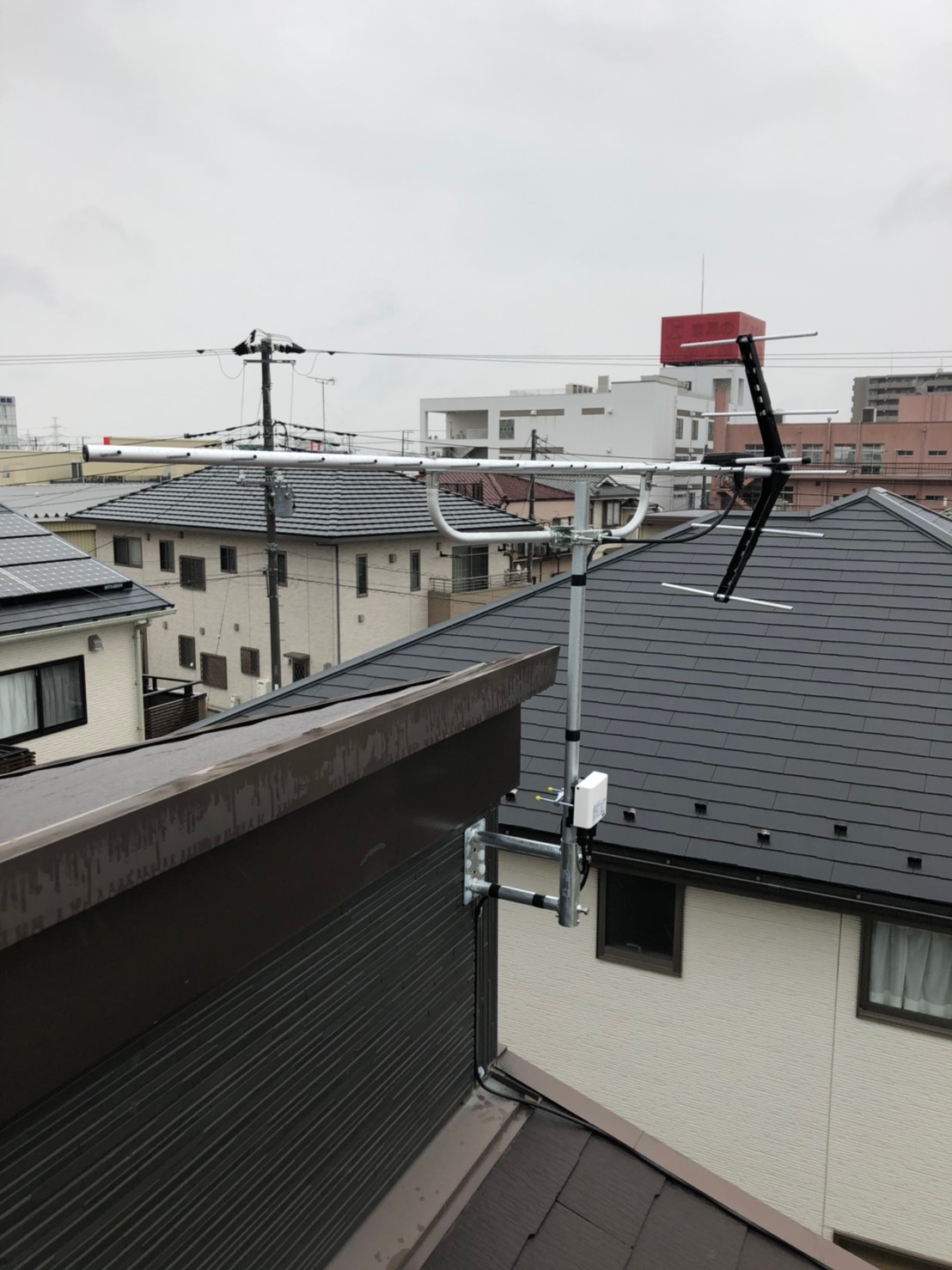 年1月29日千葉県市原市k様邸 八木式アンテナ設置工事 地デジ テレビアンテナ工事 設置 取り付けのみずほアンテナ