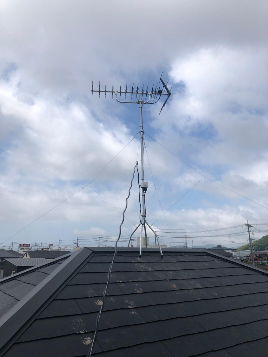 年5月19日 埼玉県上里町m様邸 八木式アンテナ設置工事 地デジ テレビアンテナ工事 設置 取り付けのみずほアンテナ