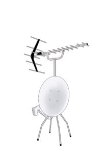 BS/CSアンテナの設置の流れ