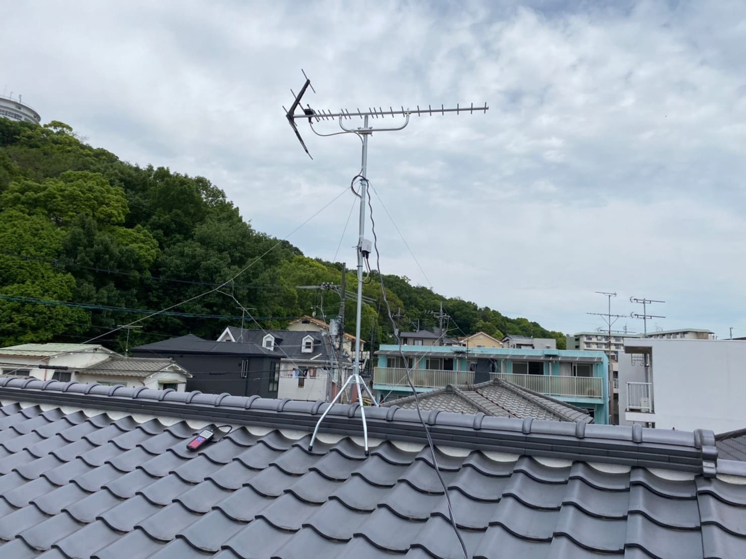 2022年6月29日 岡山県岡山市東区矢井A様邸 UHFアンテナ設置工事