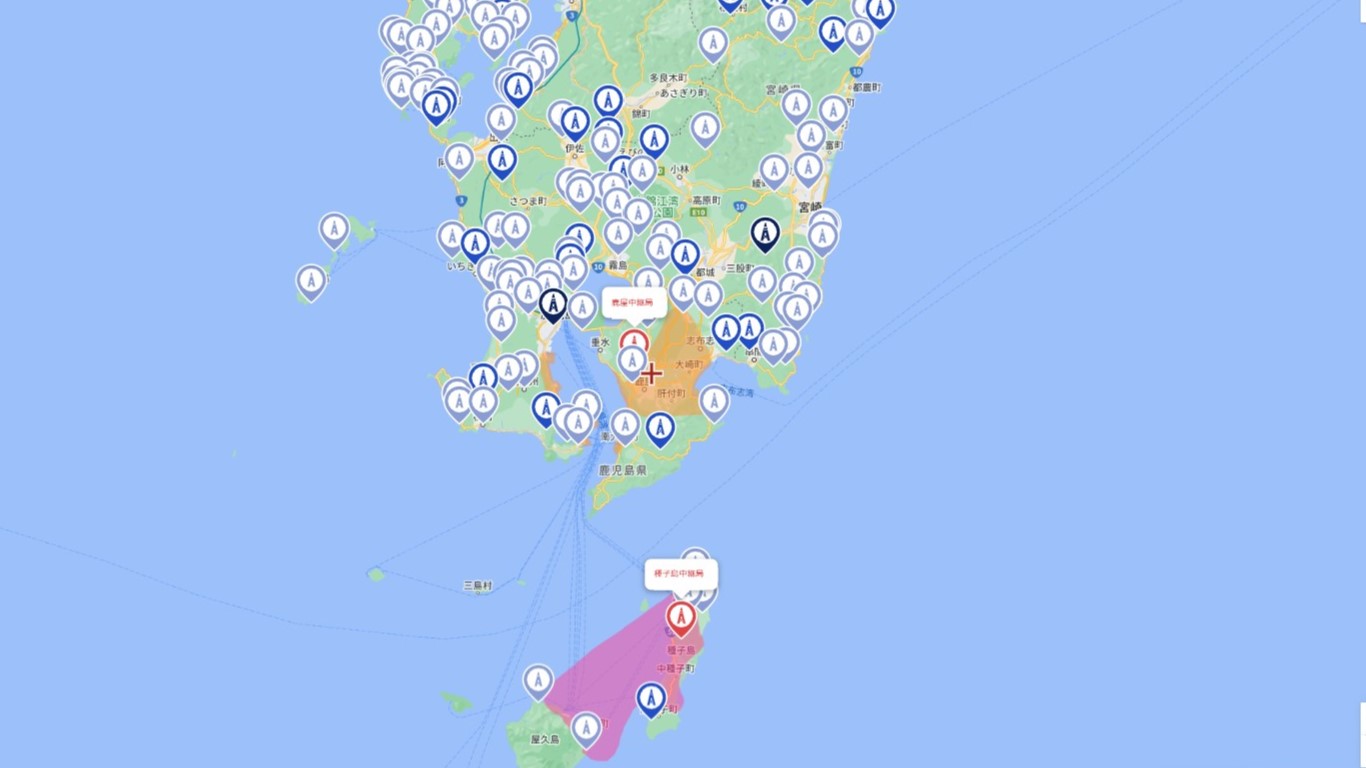 鹿児島県の地デジ電波受信状況