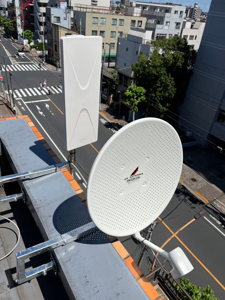 マンションのテレビアンテナ工事