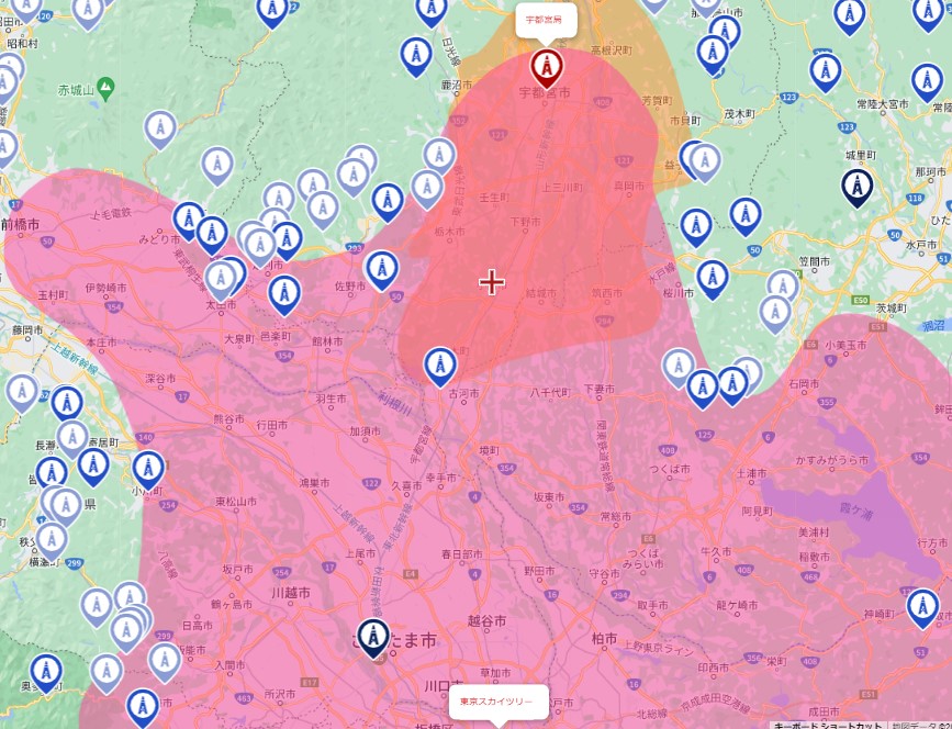 小山市の電波事情