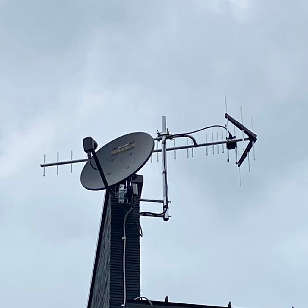 2024年9月6日 鹿児島県薩摩川内市宮崎町N様邸 UHFアンテナと4K8K対応BS