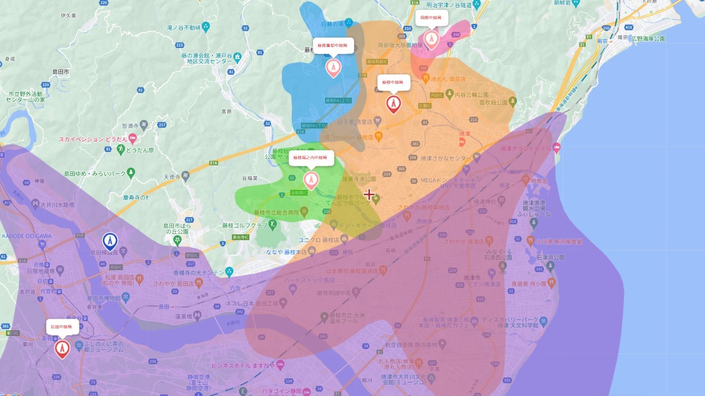 藤枝市の電波事情