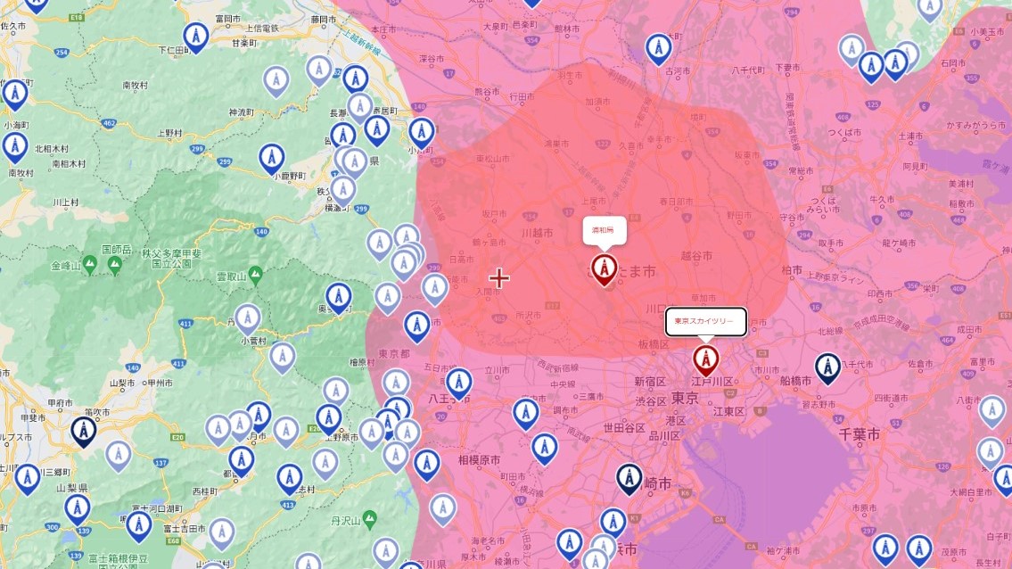 狭山市の電波事情