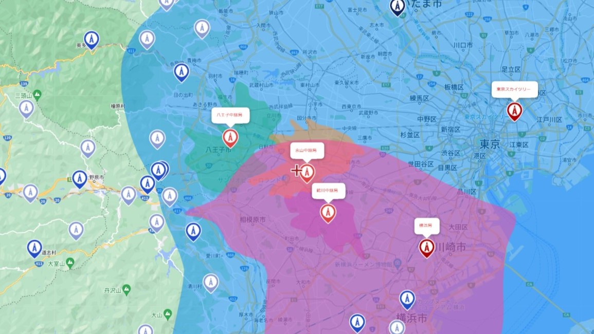 多摩市の電波事情