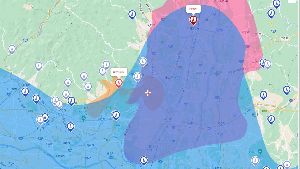 栃木市の電波事情