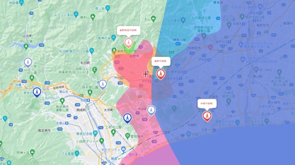 秦野市の電波事情