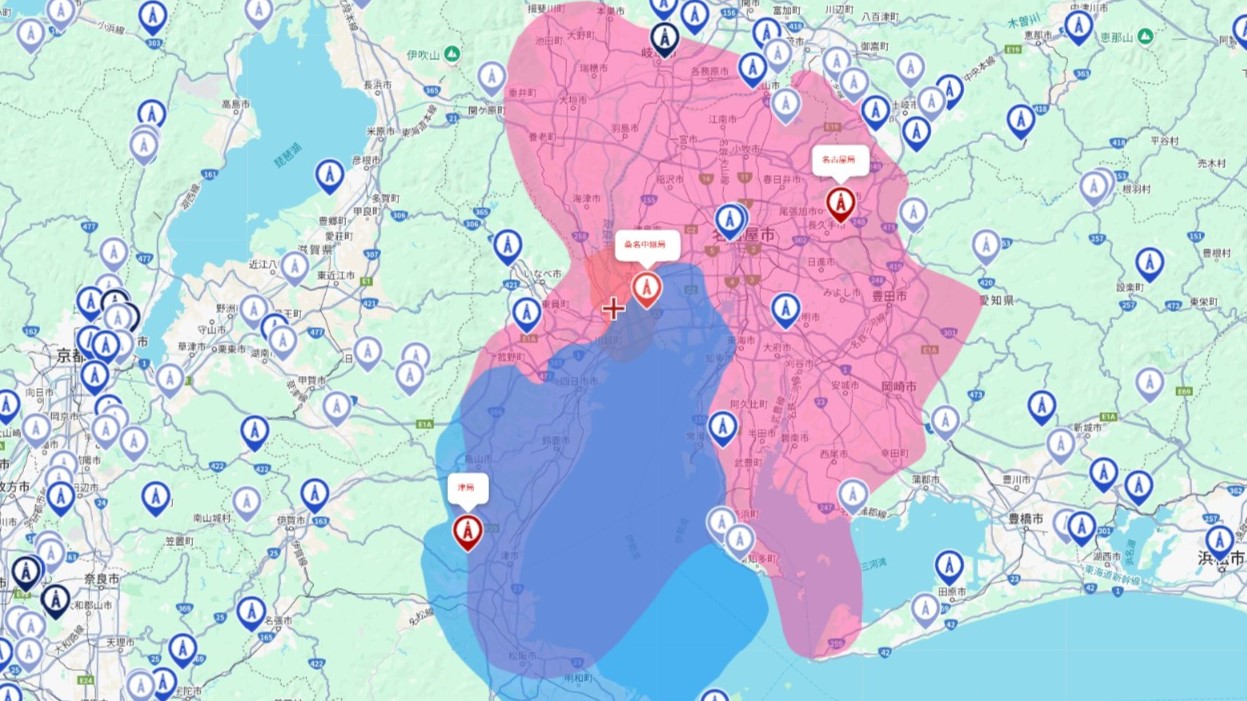 桑名市の電波事情