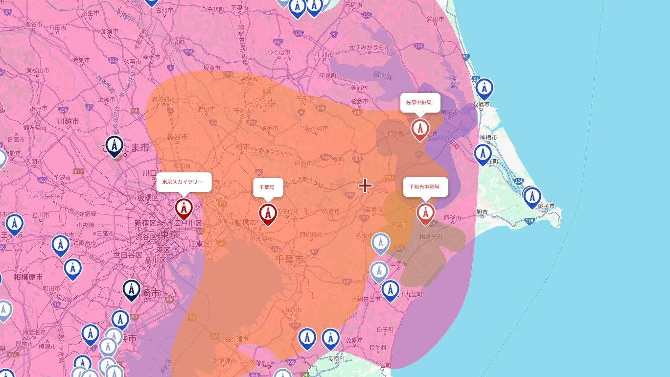 成田市の電波事情