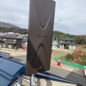 2025年1月3日　広島県府中市桜が丘F様邸　デザインアンテナ設置工事