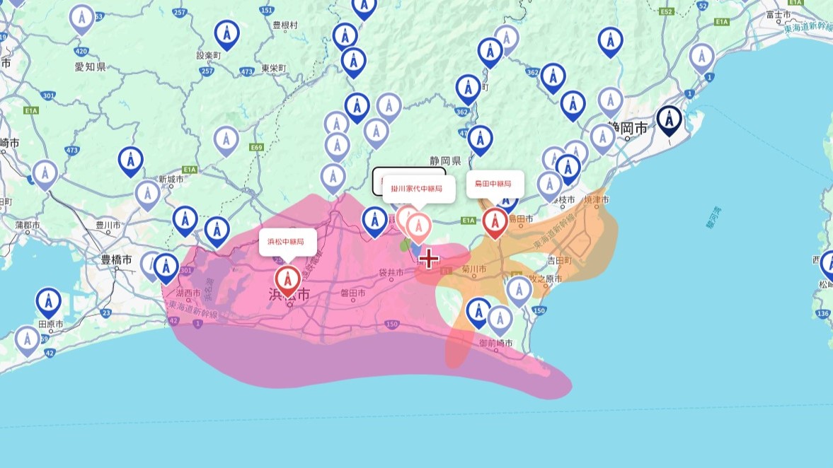 掛川市の電波事情