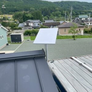 2025年6月2日　熊本県阿蘇郡西原村小森T様邸　スターリンクアンテナ設置工事
