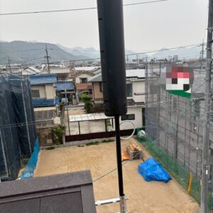2025年6月8日　山口県玖珂郡和木町O様邸　ユニコーンアンテナ設置工事