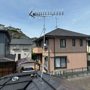 2025年6月11日　岡山県倉敷市児島W様邸　UHFアンテナ設置工事