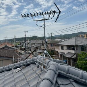 2025年6月25日　岡山県岡山市東区南古都S様邸　UHFアンテナ交換工事