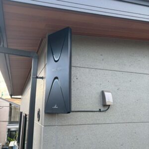 2025年7月12日　岡山県岡山市南区新保K様邸　デザインアンテナと4K8K対応BS/CSアンテナ設置工事