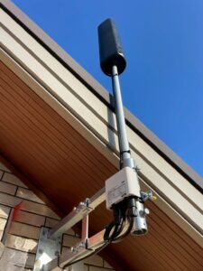 テレビアンテナ設置の実際の様子