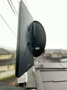 テレビアンテナ設置の実際の様子