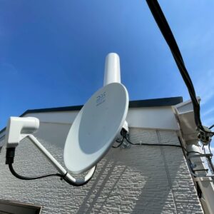 2025年11月29日　千葉県習志野市鷺沼台M様邸　ユニコーンアンテナと4K8K対応BS/CSアンテナ設置工事