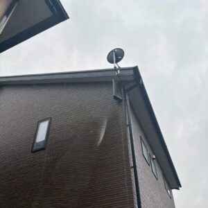 2026年1月9日　茨城県東茨城郡茨城町小鶴S様邸　デザインアンテナ+4K8K対応BSCSアンテナ設置工事