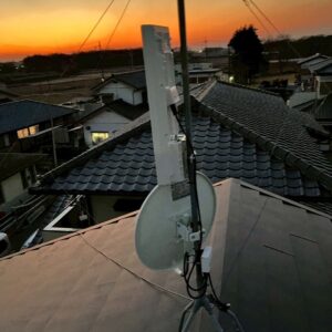 2026年2月2日　茨城県筑西市玉戸Y様邸　デザインアンテナと4K8K対応BS/CSアンテナ交換工事