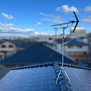 2026年2月24日　和歌山県海南市重根H様邸　UHFアンテナ設置工事
