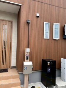 2026年1月6日　茨城県鹿嶋市佐田T様邸　防犯カメラ・デザインアンテナと4K8K対応BSCSアンテナ設置工事