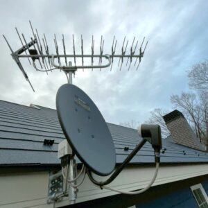 2026年2月17日　栃木県那須郡那須町高久丙K様邸　パラスタックアンテナと4K8K対応BS/CSアンテナ設置工事