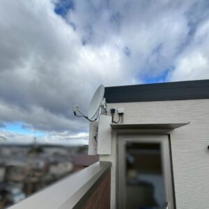 2026年2月12日　京都府宇治市木幡U様邸　デザインアンテナと4K8K対応BS/CSアンテナ設置工事