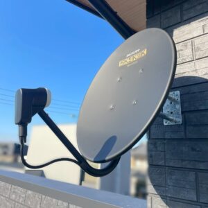 2026年3月19日　大分県臼杵市臼杵I様邸　デザインアンテナと4K8K対応BS/CSアンテナ設置工事