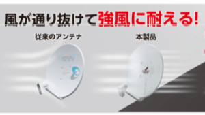 BSアンテナメッシュタイプの利点