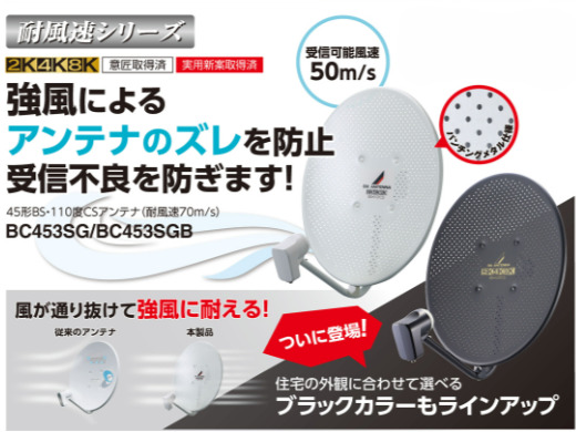 BSアンテナのメッシュタイプって？