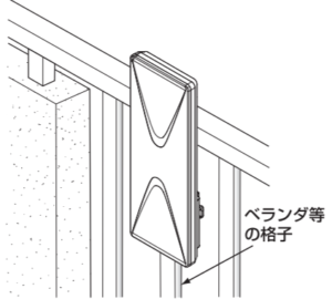 外壁に穴を開けないアンテナ設置方法