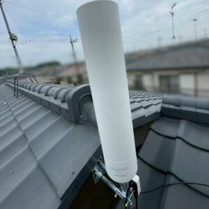 千葉県印旛郡栄町|ユニコーンアンテナ交換工事|新アンテナは破風板設置して屋根への負担を軽減